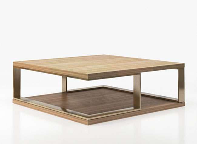 mesa centro cuadrada madera moderno sofisticado 295CE020