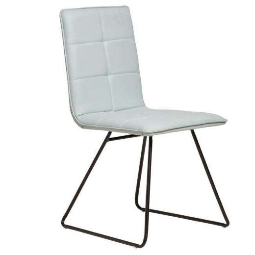 silla industrial tapizada asiento rectangular gris 612SI0435