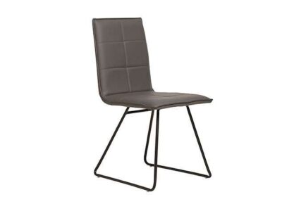 silla industrial tapizada asiento rectangular gris antracita 612SI0433