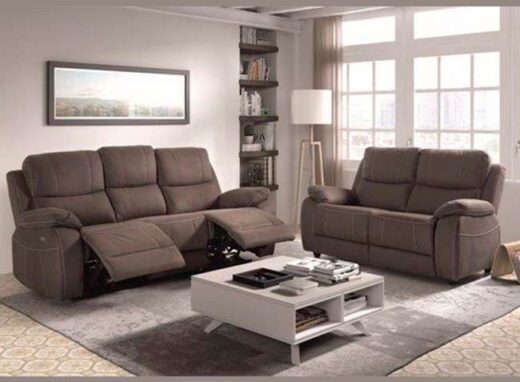sofa tres plazas dos asientos relax electrico curvado 252nebraska