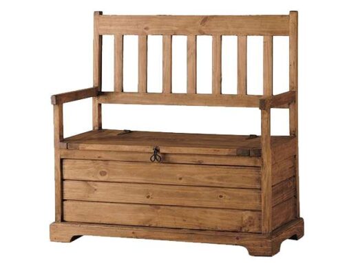 banco madera maciza fabricado artesanal rustico