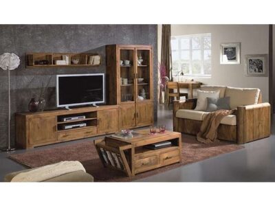 mesa-tv-larga-y-vitrina-madera-rustico