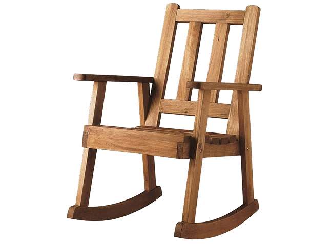 silla mecedora rustica madera