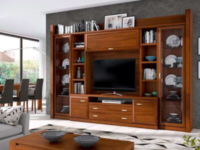 conjunto-mueble-salon-grande-vitrinas-laterales-cristal-modulo-bajo-madera