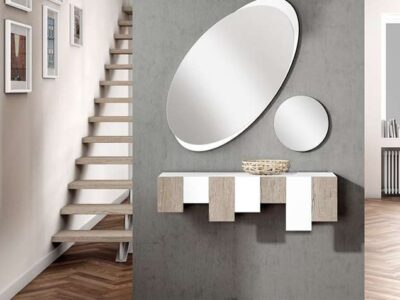 recibidor-diseno-moderno-en-color-blanco-2-espejos-ovalado-circular
