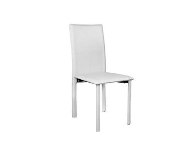 silla-de-comedor-blanca-con-estructura-metálica-tapizada-en-pvc