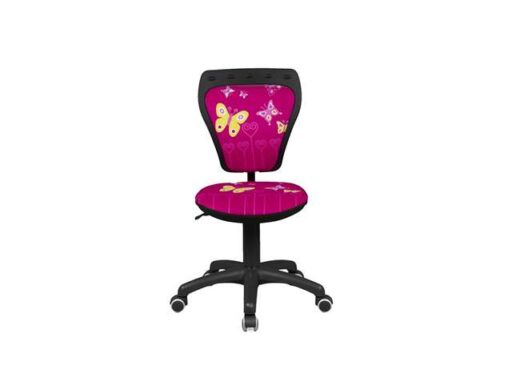 silla-escritorio-infantil-rosa-fucsia-estampado-mariposa