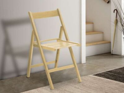 Conjunto de 4 sillas de madera minimalista