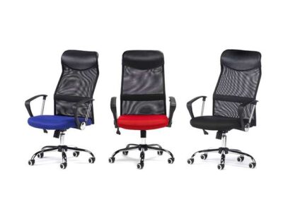 Silla de oficina con malla tapizada en tejido 3D (disponible en varios colores)