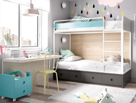 dormitorio-juvenil-completo-gris-y-azul-con-litera-y-zona-de-estudio