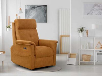 Sillón relax amarillo a motor