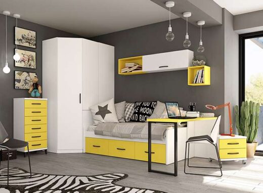 cama-con-cama-supletoria-nido-y-frontal-amarillo