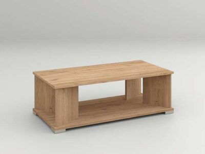 Mesa para sofá acabado madera con patas rectas