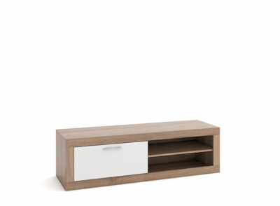 Mueble televisión estilo nórdico blanco y madera