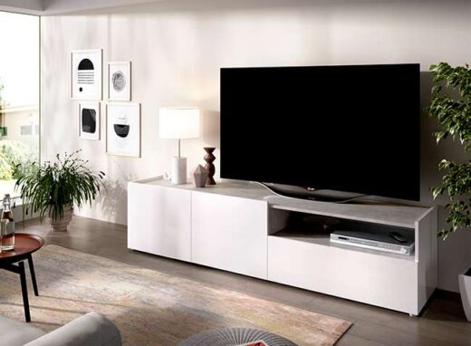 mueble-tv-gris-cemento-con-dos-puertas-y-hueco-para-dispositivos-electronicos