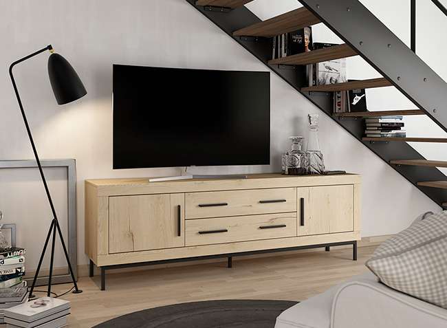 mueble-tv-madera-clara-y-patas-negras