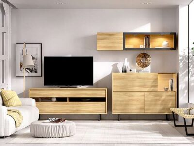 muebles-de-salon-tv-con-aparador-grande-y-modulo-colgante-color-madera