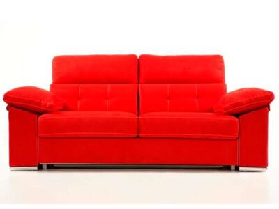 Sofá cama color rojo dos plazas