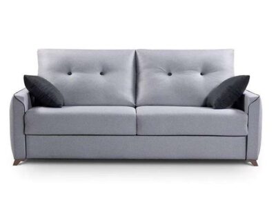 Sofá cama gris claro de matrimonio