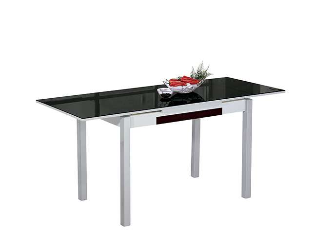 mesa-cocina-cristal-negro-extensible