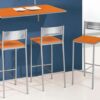 mesas-de-cocina-de-pared-abatible-color-naranja