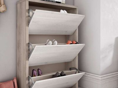 Mueble zapatero estrecho 3 puertas