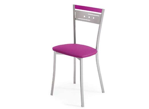 silla-cocina-fucsia-con-patas-de-metal