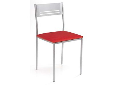 silla-polipiel-roja-con-estructura-de-aluminio