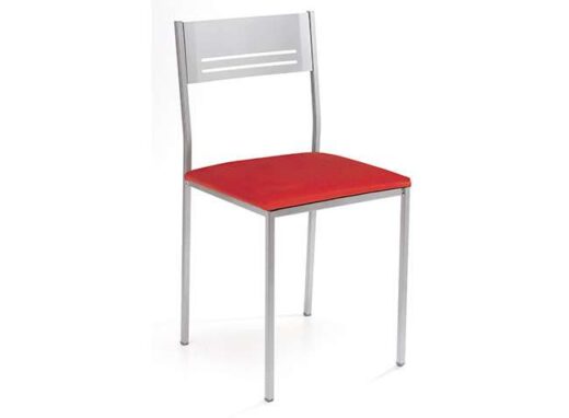 silla-polipiel-roja-con-estructura-de-aluminio