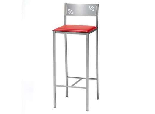 taburete-rojo-de-polipiel-con-respaldo-y-estructura-de-aluminio