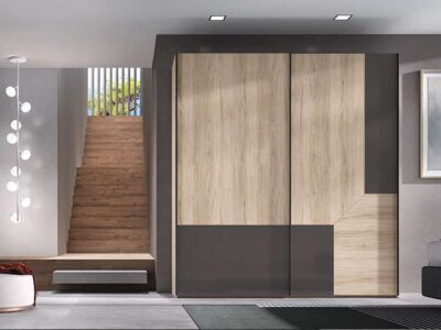 Armario grande puertas correderas madera