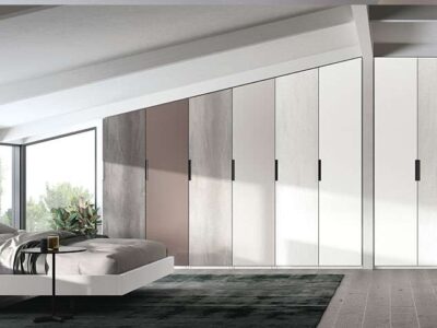 Armarios de vestidor de 6 puertas blanco