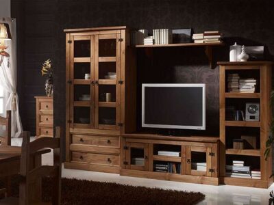 Muebles mexicanos para salón de estilo rústico