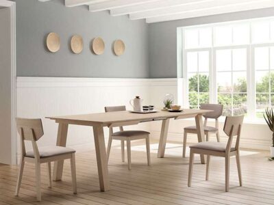 Mesas de comedor extensibles nórdicas