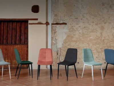 Sillas de comedor tapizadas antimanchas (varios colores)