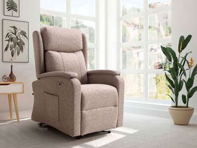 Sillón beige relax eléctrico