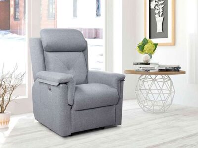 Sillón eléctrico gris oscuro
