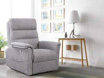 Sillón relax abatible gris claro