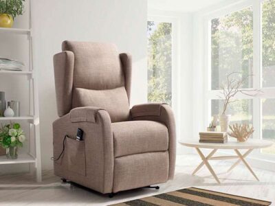 Sillón relax diseño moderno eléctrico beige