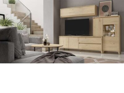 mueble modular de pino para salon