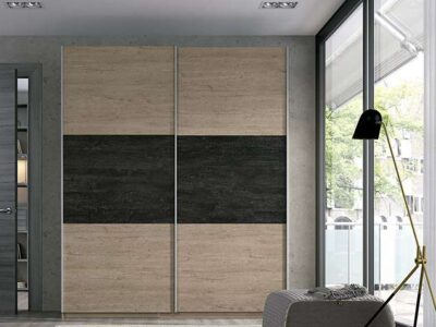 Armario de puertas correderas moderno dos modelos
