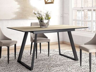 Mesa industrial extensible para comedor