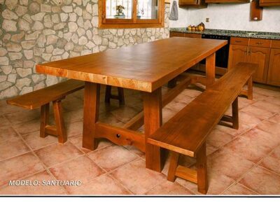 Mesa para comedor rústica