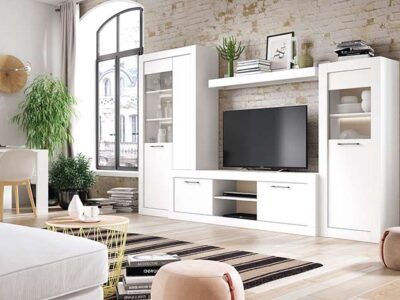 Muebles de salón blancos modulares