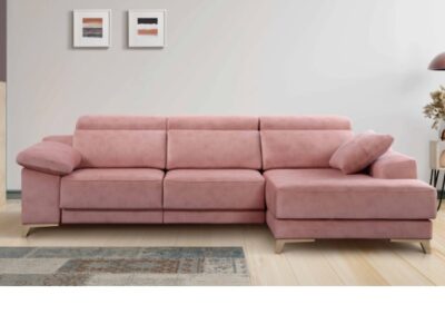 Sofa de tres plazas mas chaislongue