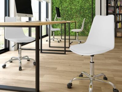 076- Silla Bremen. Silla de oficina con ruedas y regulación de altura
