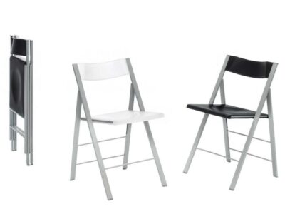 241- Silla Pisa. Silla plegable de aluminio con plegado extrafino