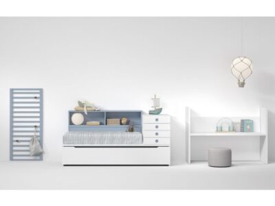 015. Composición Social Style 05. Habitación infantil con cuna convertible y cama nido
