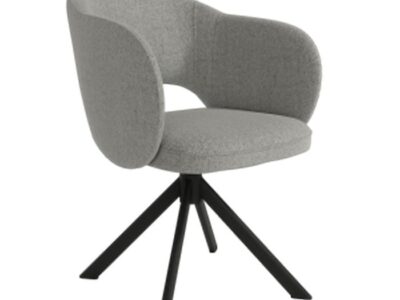 076- Silla Glasgow. Silla de estudio tapizada con ruedas