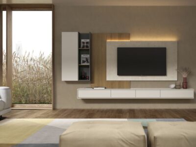 112- Composición ZM504B. Salón contemporáneo en acabados naturales
